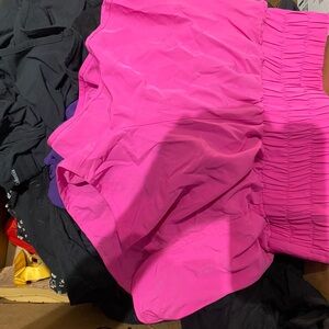 Pink Lily Vibrant Pink Midi Skirt